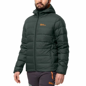 Reinforced Shoulder Panels Odor Resistant Coating Jack Wolfskin Mens Ather Padded Down Jacket
