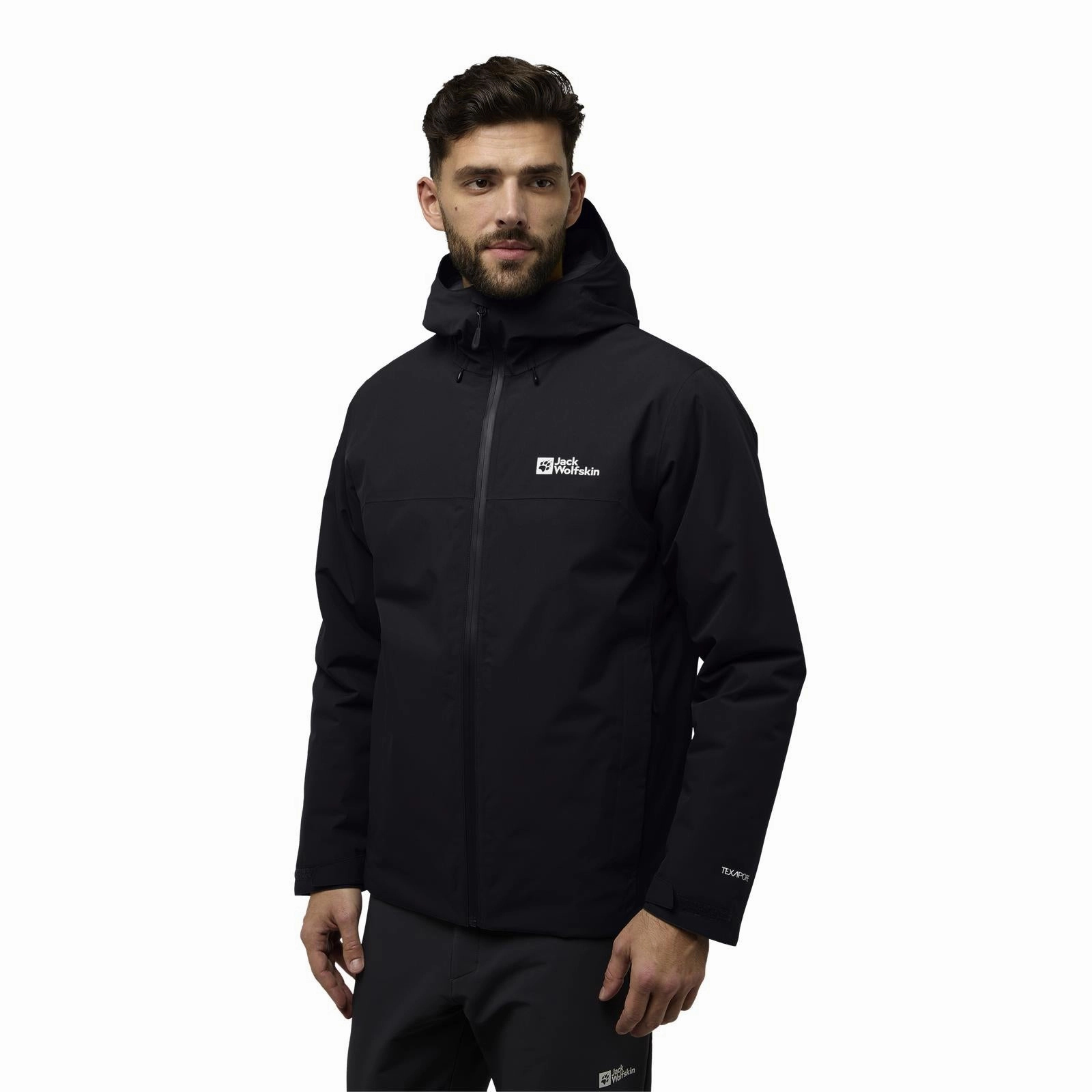 Cashmere Blend Durable Abrasion Resistant Jack Wolfskin Mens Wisper Waterproof Hooded Jacket