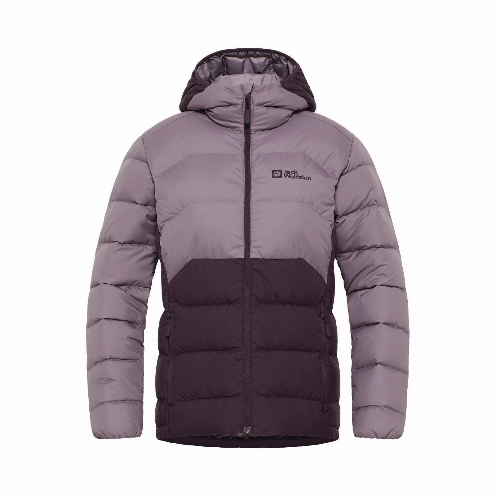 Jack Wolfskin Womens Ather Hooded Packable Padded Jacket Reinforced Stitching