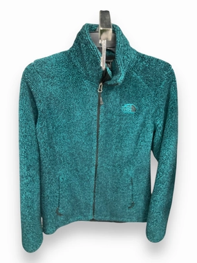 Articulated Ergonomic Fit Weatherproof Shell Jacket Fleece By The North Face In Teal, Size: S