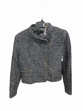 Jacket Moto By Banana Republic In Grey, Size: 2 Recycled materials Modular Attachment Loops