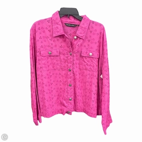 Jacket Other By Clothes Mentor In Pink, Size: Xl Elasticated Waistband