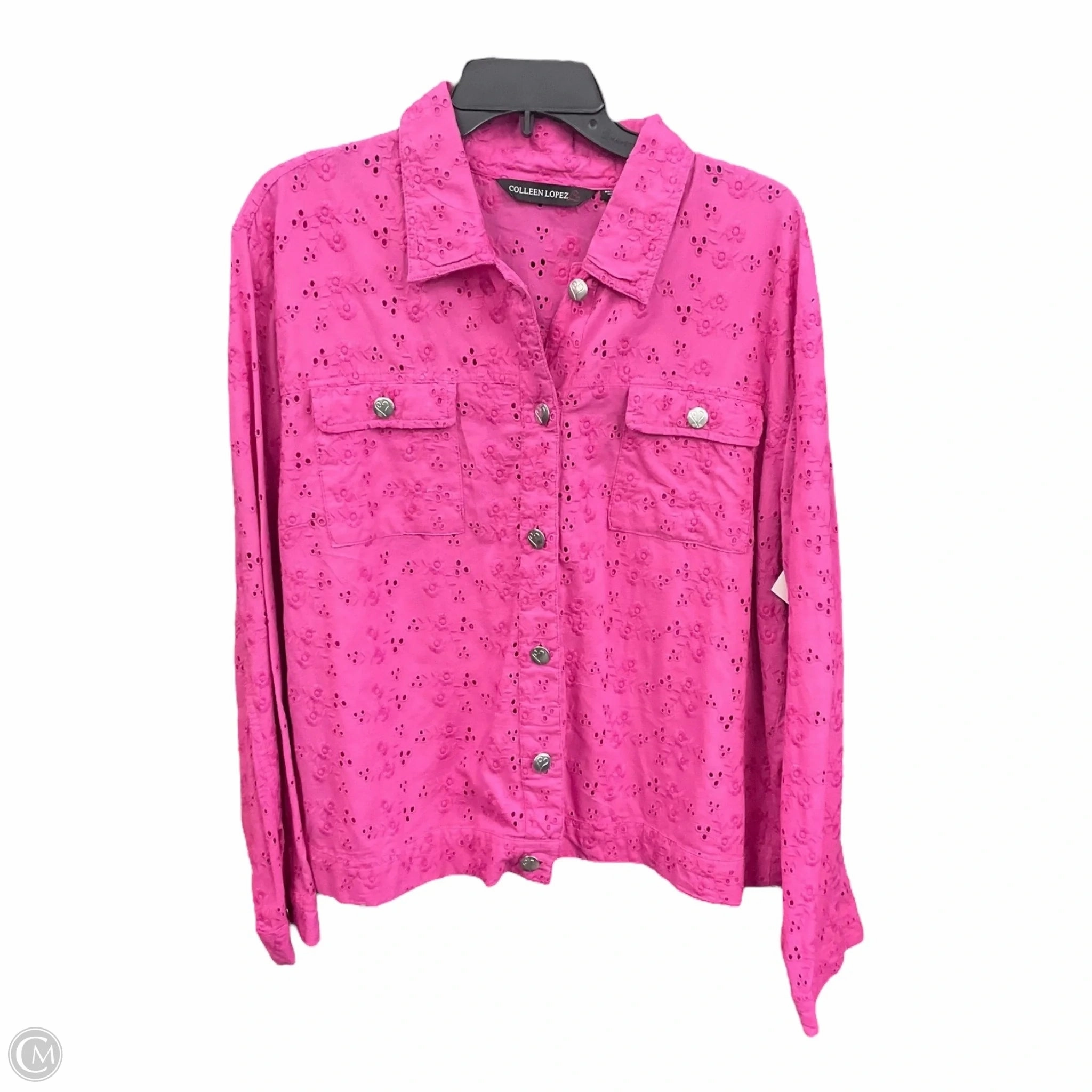 Jacket Other By Clothes Mentor In Pink, Size: Xl Elasticated Waistband