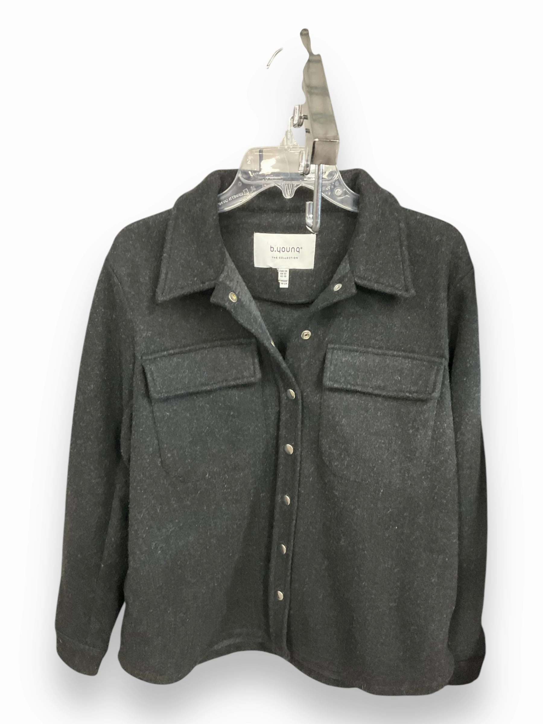Jacket Shirt By Clothes Mentor In Black, Size: 10 Everyday Urban Style
