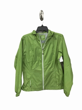 Jacket Utility By Eddie Bauer In Green, Size: M Cozy Fit Foldable Collar