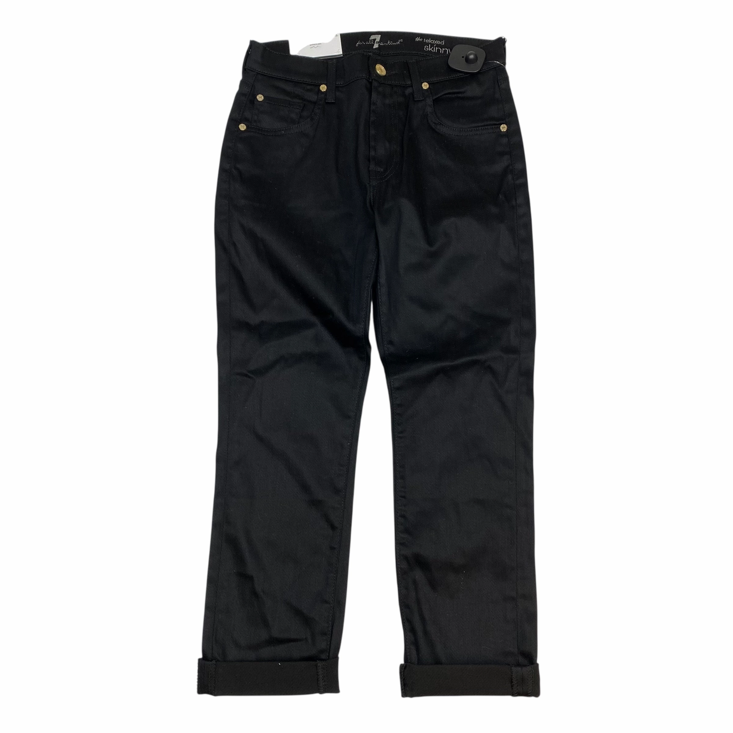 Jeans Designer By 7 For All Mankind In Black, Size:2 Abrasion Resistant Denim Cool Outfitters