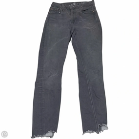 Jeans Designer By 7 For All Mankind In Grey Denim, Size: 2 Picnic Style Textured Holiday Vibes Date Night Lightweight