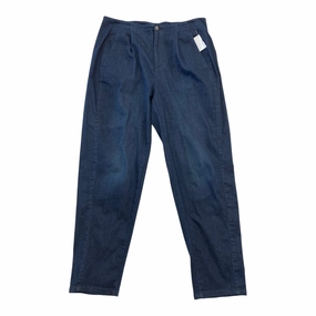 Everyday Basic Low Maintenance Fabric Jeans Designer By Eileen Fisher In Blue Denim, Size: 10