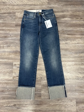 Jeans Designer By Frame In Blue Denim, Size: 000 Unisex Wear Artist Vibe