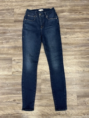 Classic Wear Morning Stroll Jeans Designer By Good American In Blue Denim, Size: 2