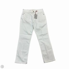 True Fit Jeans Designer By Lafayette 148 In White Denim, Size: 12/31