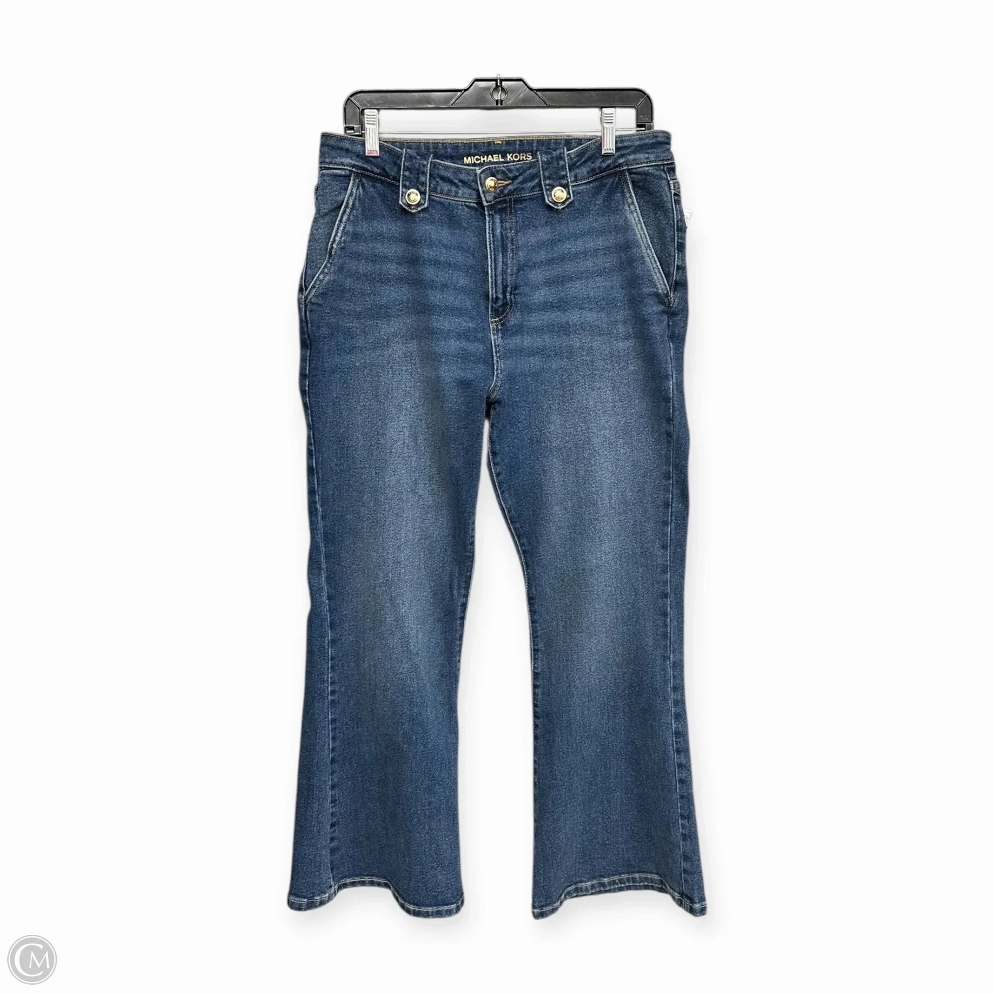 Jeans Designer By Michael Kors In Blue Denim, Size: 10 Edgy Design