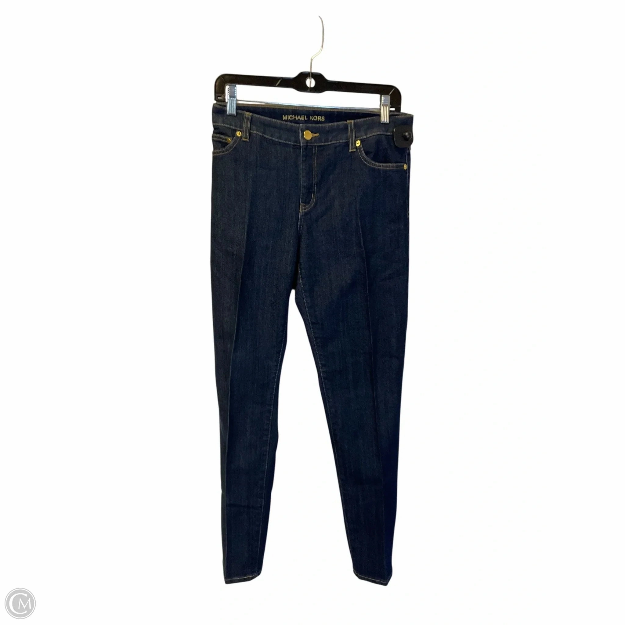 Jeans Designer By Michael Kors In Blue Denim, Size: 10 Classic Five Pocket Eco Friendly Denim