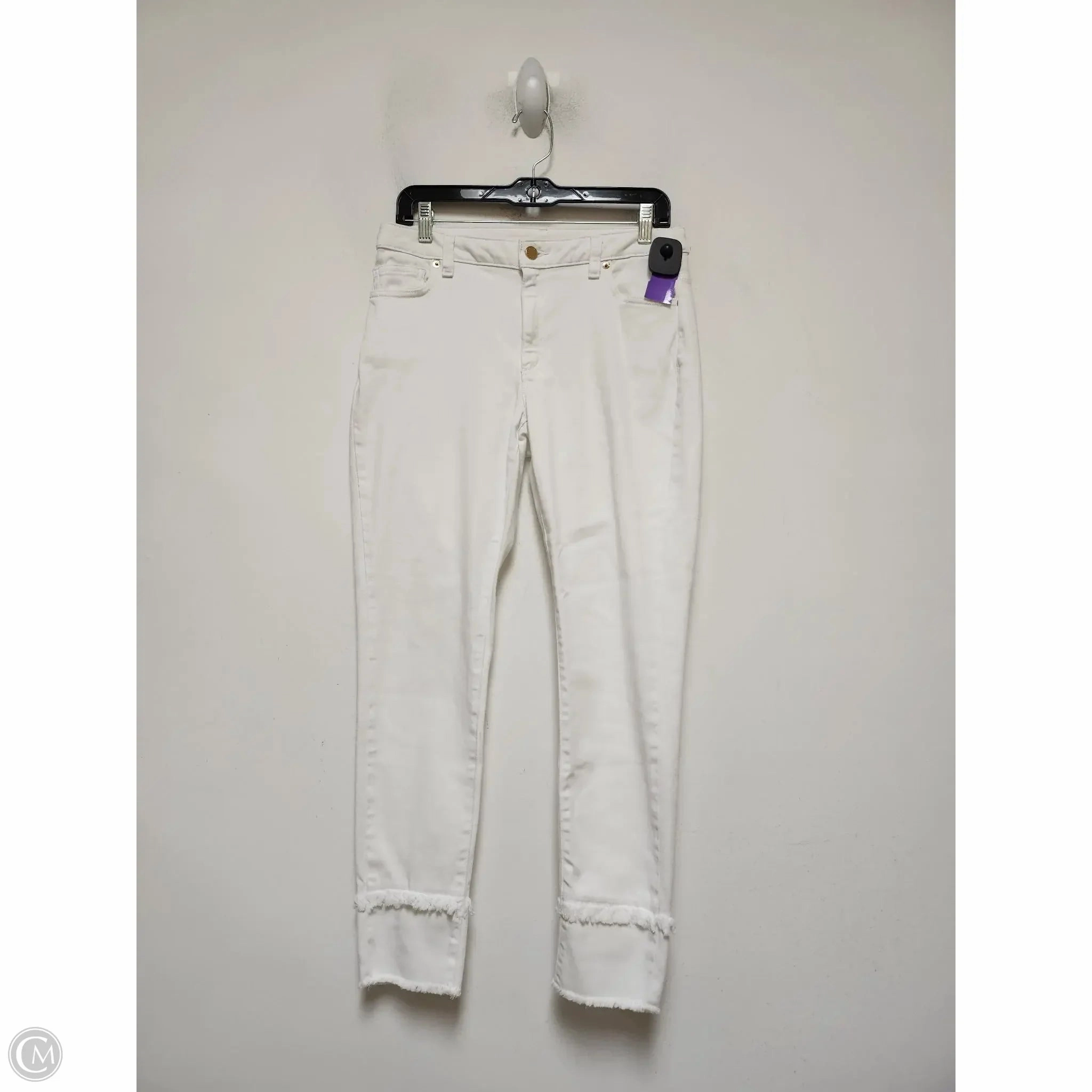 Jeans Designer By Michael Kors In White Denim, Size: 10 Autumn Days Parent Style Bold