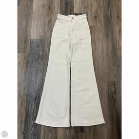 Weekend Style Modern Casual Staple Jeans Designer By Mother Jeans In White Denim, Size: 0/24