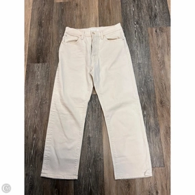 Casual Wear Casual Friday Parent Style Travel Outfit Jeans Designer By Mother Jeans In White Denim, Size: 2