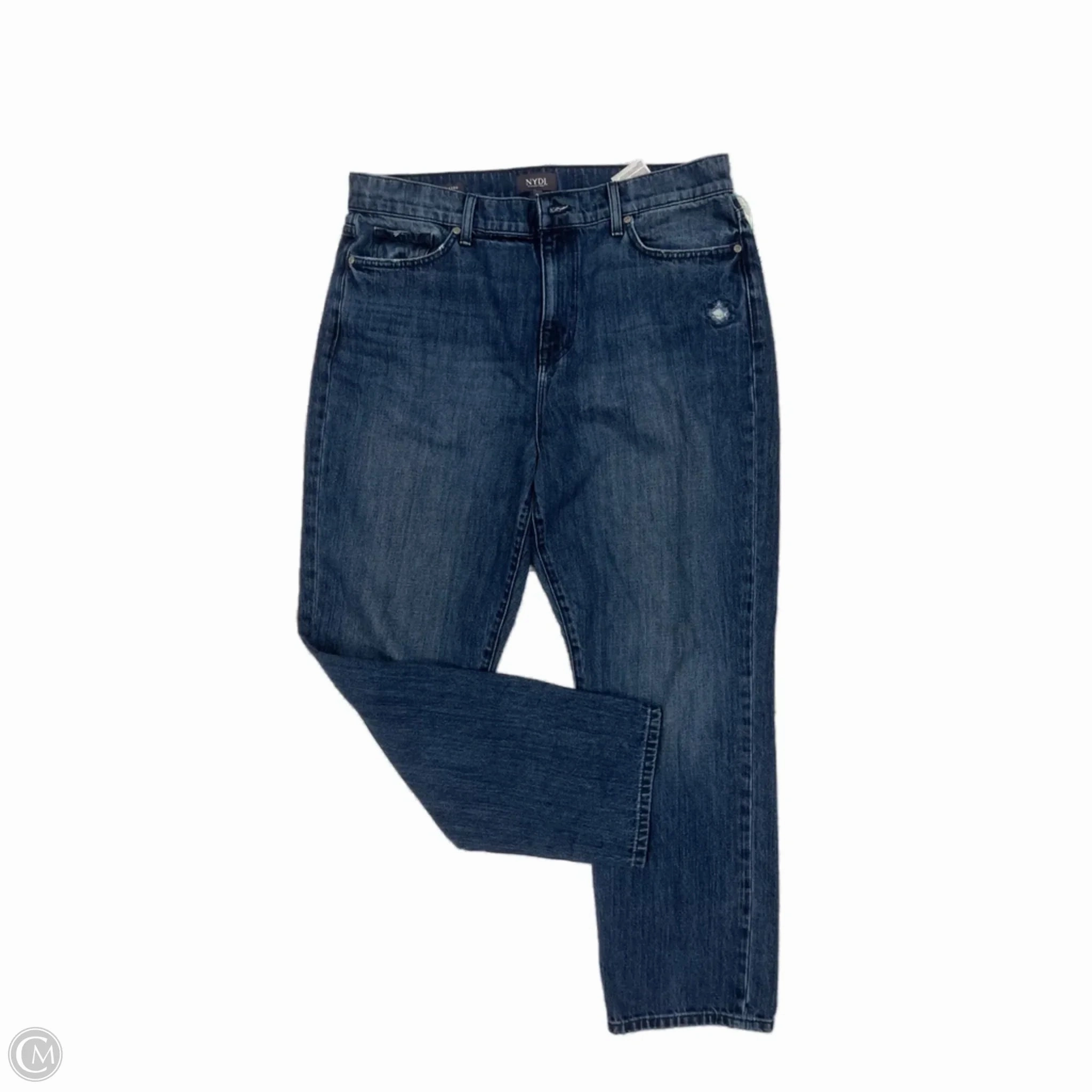 Abrasion Resistant Fabric Movement Friendly Jeans Designer By Not Your Daughters Jeans In Blue Denim, Size: 12