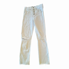 Fast Match Jeans Skinny Designer By Veronica Beard In White Denim, Size:2