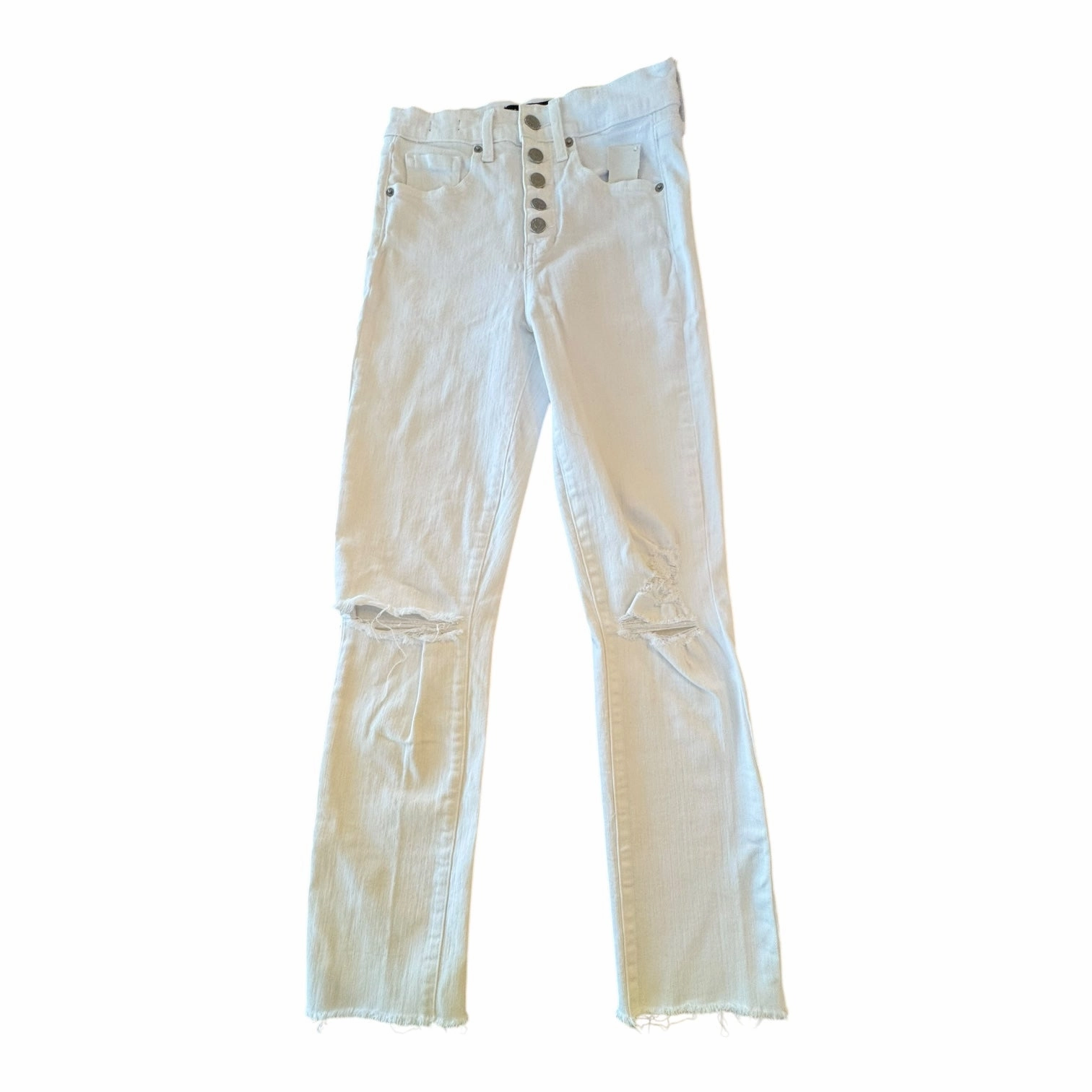 Fast Match Jeans Skinny Designer By Veronica Beard In White Denim, Size:2