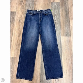 Jeans Straight Designer By L Agence In Blue Denim, Size: 10/30 Outerwear Friendly