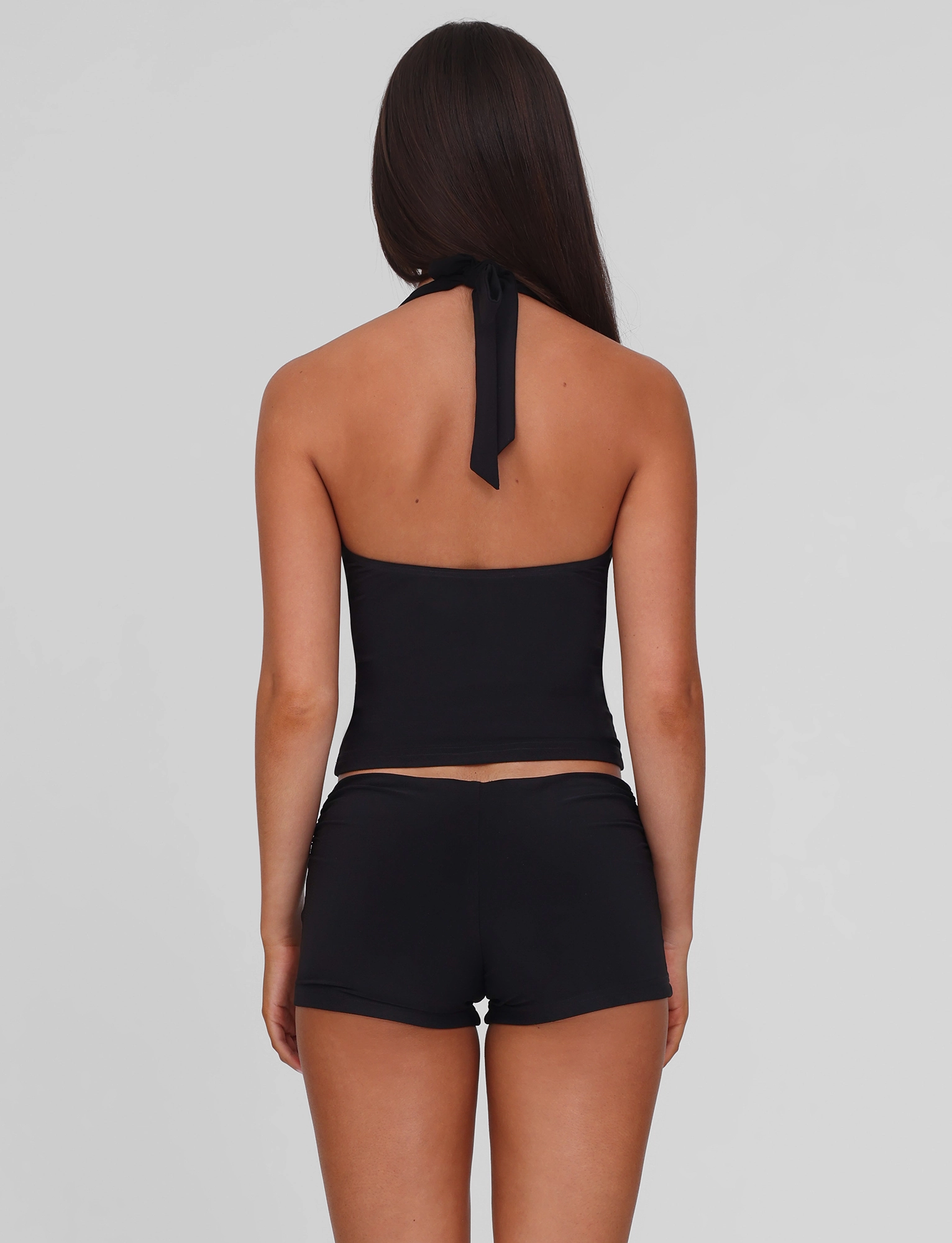 JOVIENNE SHORT - BLACK Side-Slit