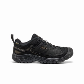 Men's Targhee IV Waterproof Hiking Shoe  |  Triple Black Daily Wear Round Edge