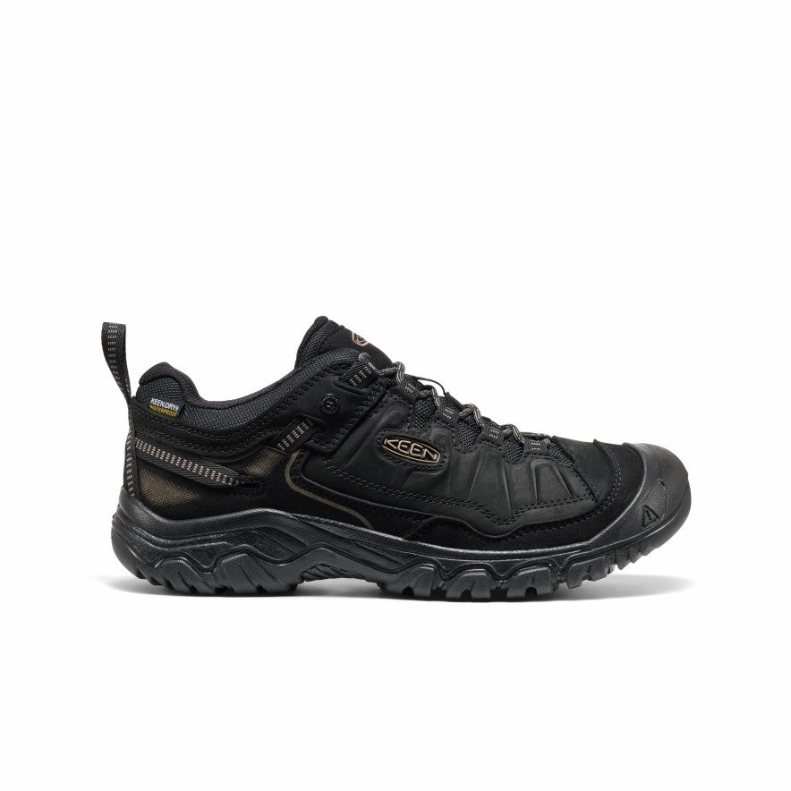 Men's Targhee IV Waterproof Hiking Shoe  |  Triple Black Daily Wear Round Edge