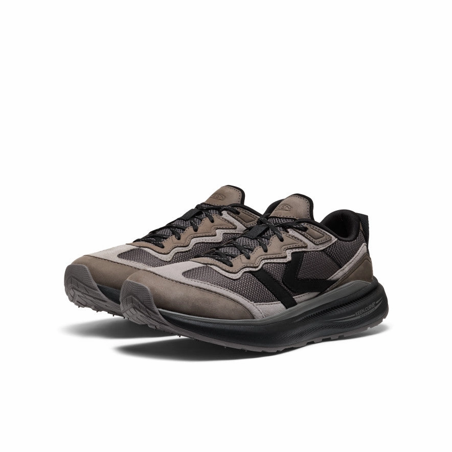 Men's WK500 Leather Walking Shoe  |  Steel Grey/Black No Lace Workwear Match