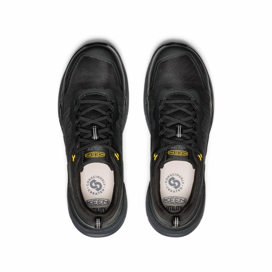 Men's Speedworks Work Sneaker (Carbon Toe)  |  Black/Steel Grey Fashion Forward Lake Hike