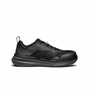 Knit Fresh Men's Speedworks Work Sneaker (Carbon Toe)  |  Black/Steel Grey