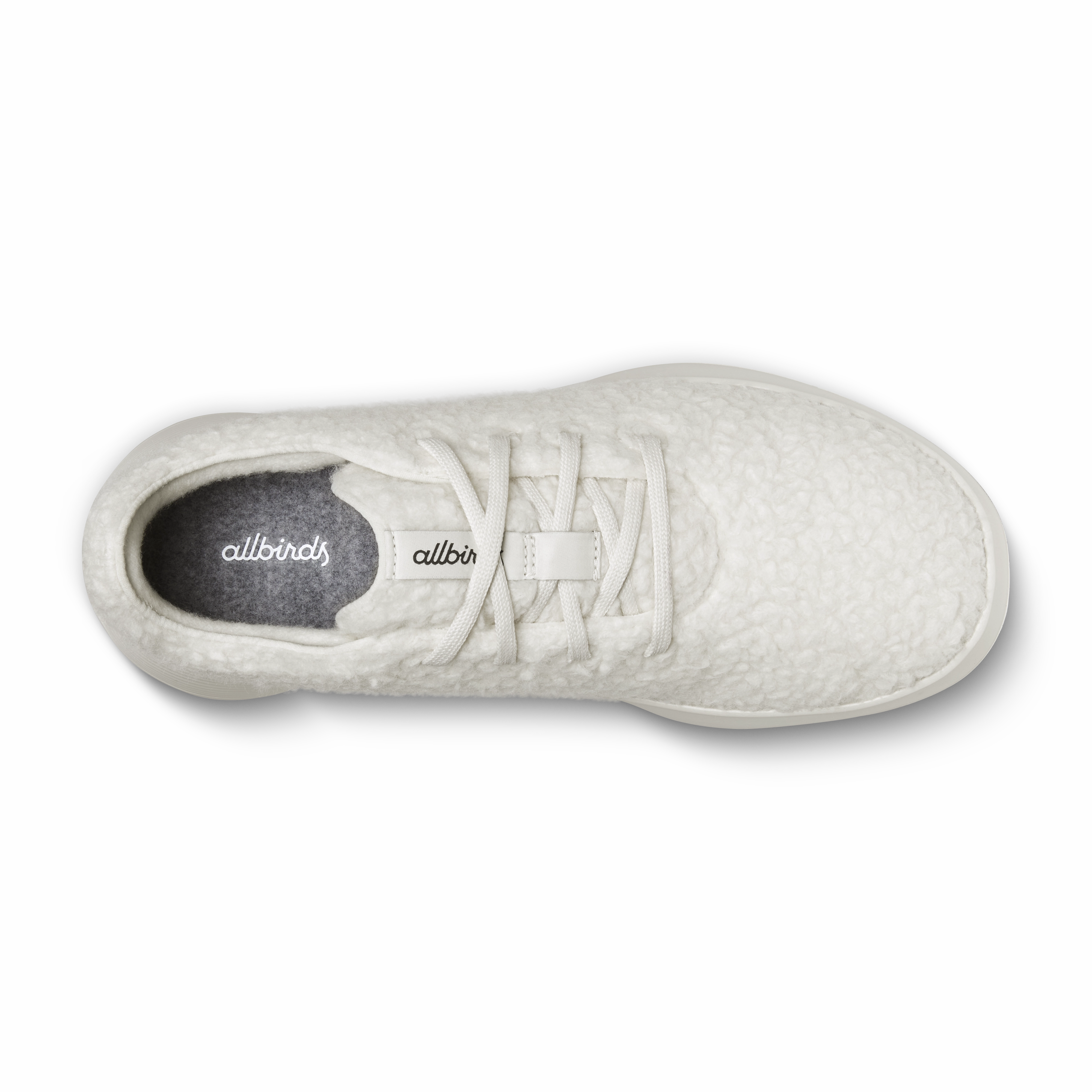 Boosted flair Men's Wool Runner Go - Fluff - Natural White (Natural White Sole)