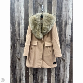 Winter Outerwear Outdoor Adventure Coat Designer By Kate Spade In Beige, Size: S
