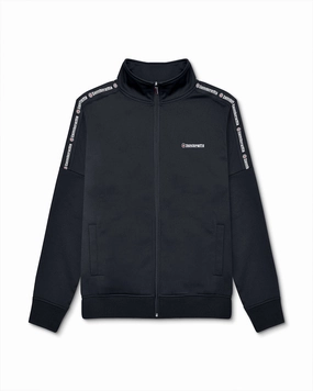 DurableOuterShell Lambretta Mens Half Taped Full Zip High Collar Track Jacket