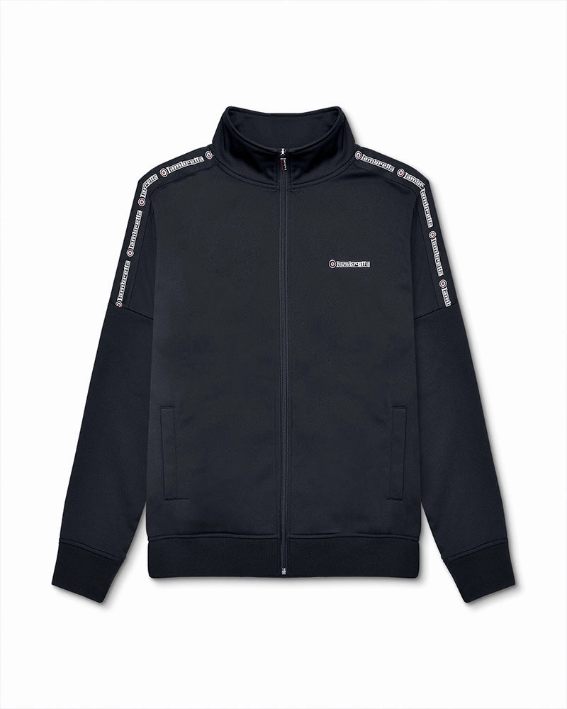DurableOuterShell Lambretta Mens Half Taped Full Zip High Collar Track Jacket