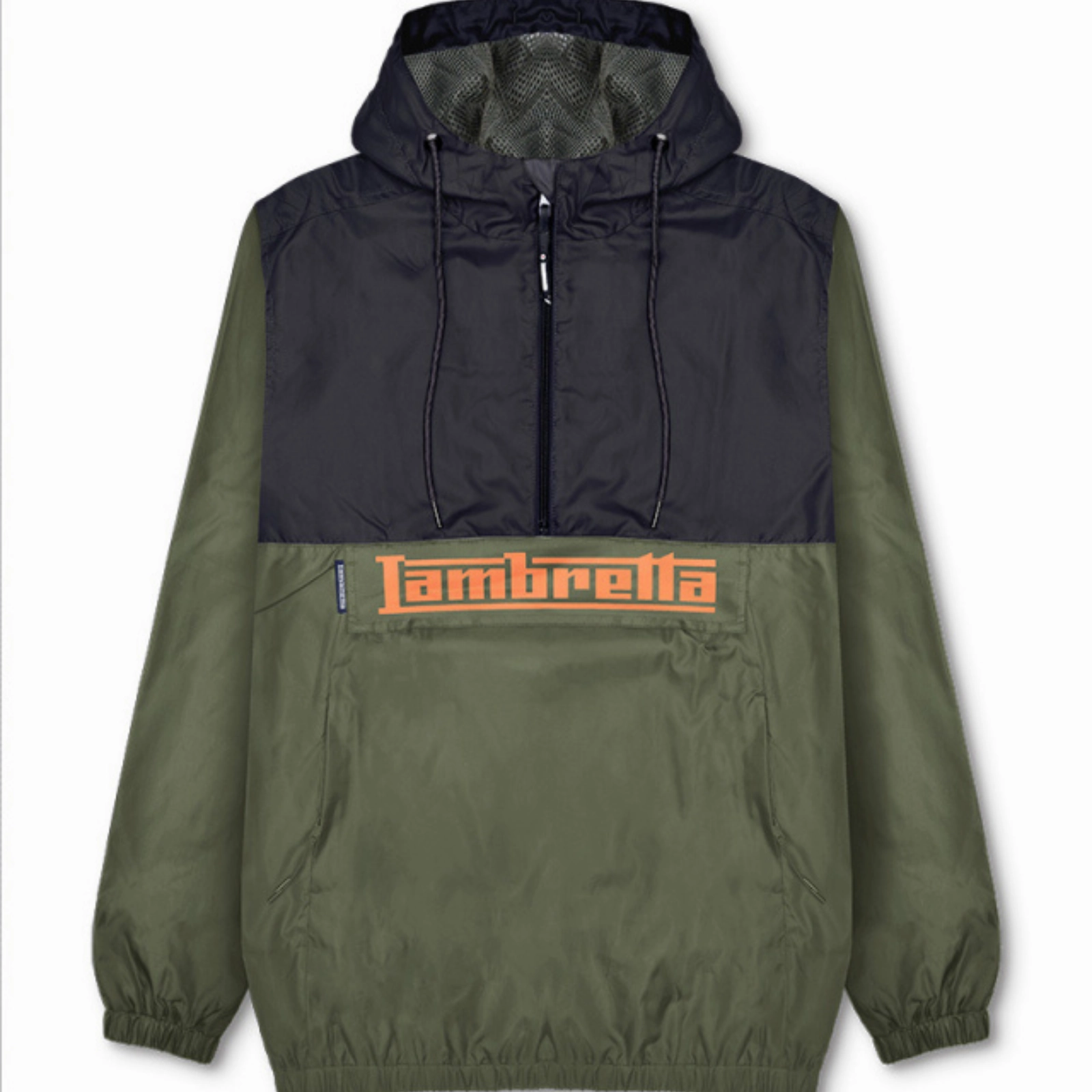 Mold Resistant Coating Lambretta Mens Over The Head Scooter Windbreaker Jacket