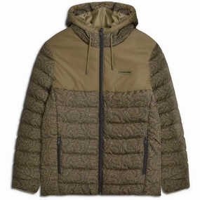 Lambretta Mens Paisley Padded Jacket Weekend Outing Wear
