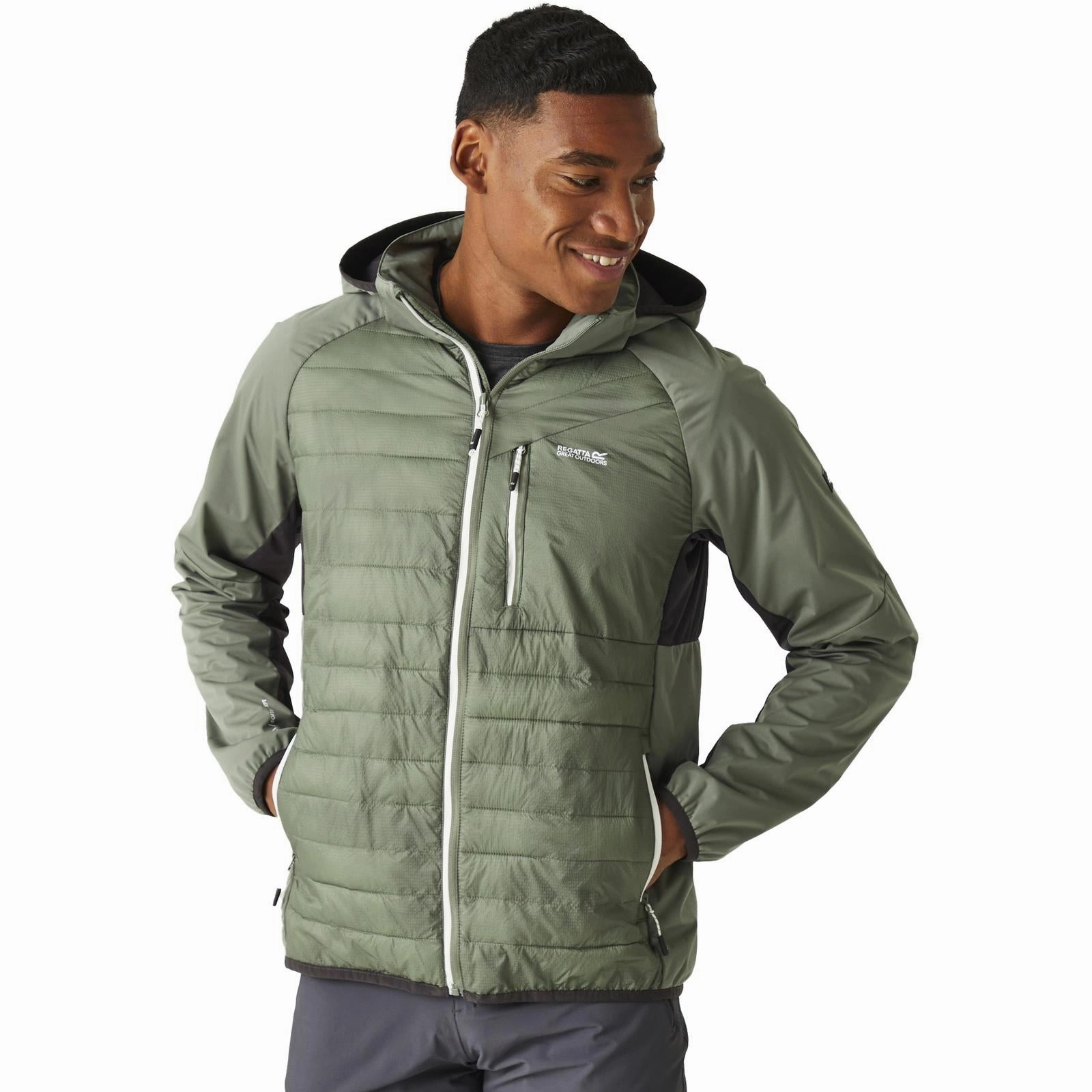 Regatta Mens Pro Hybrid Softshell Jacket Glow In Dark Trims Elegant Evening