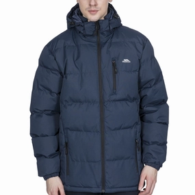 Flexible Waistband Trespass Mens Clip Hooded Padded Jacket