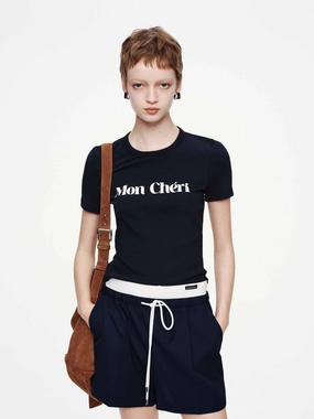 Bold colors Essential layering piece Short Sleeves Knitted T-shirt