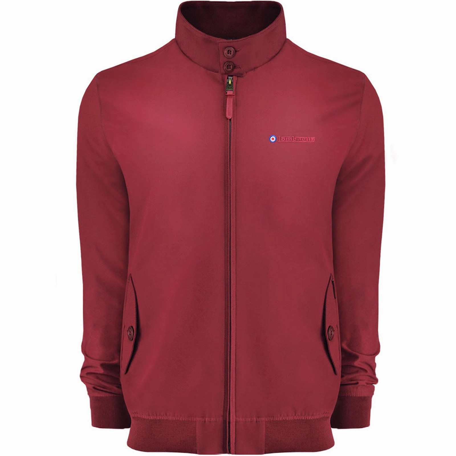Soft Fleece Lining Zipper Closure Mechanism Lambretta Mens Target Shower Resistant Harrington Jacket
