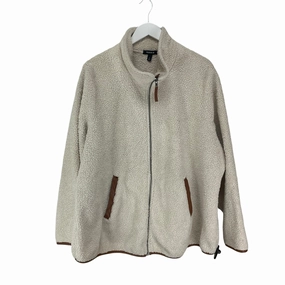 Polarized Sun Protection Coat Faux Fur & Sherpa By Torrid In Cream, Size: 3x