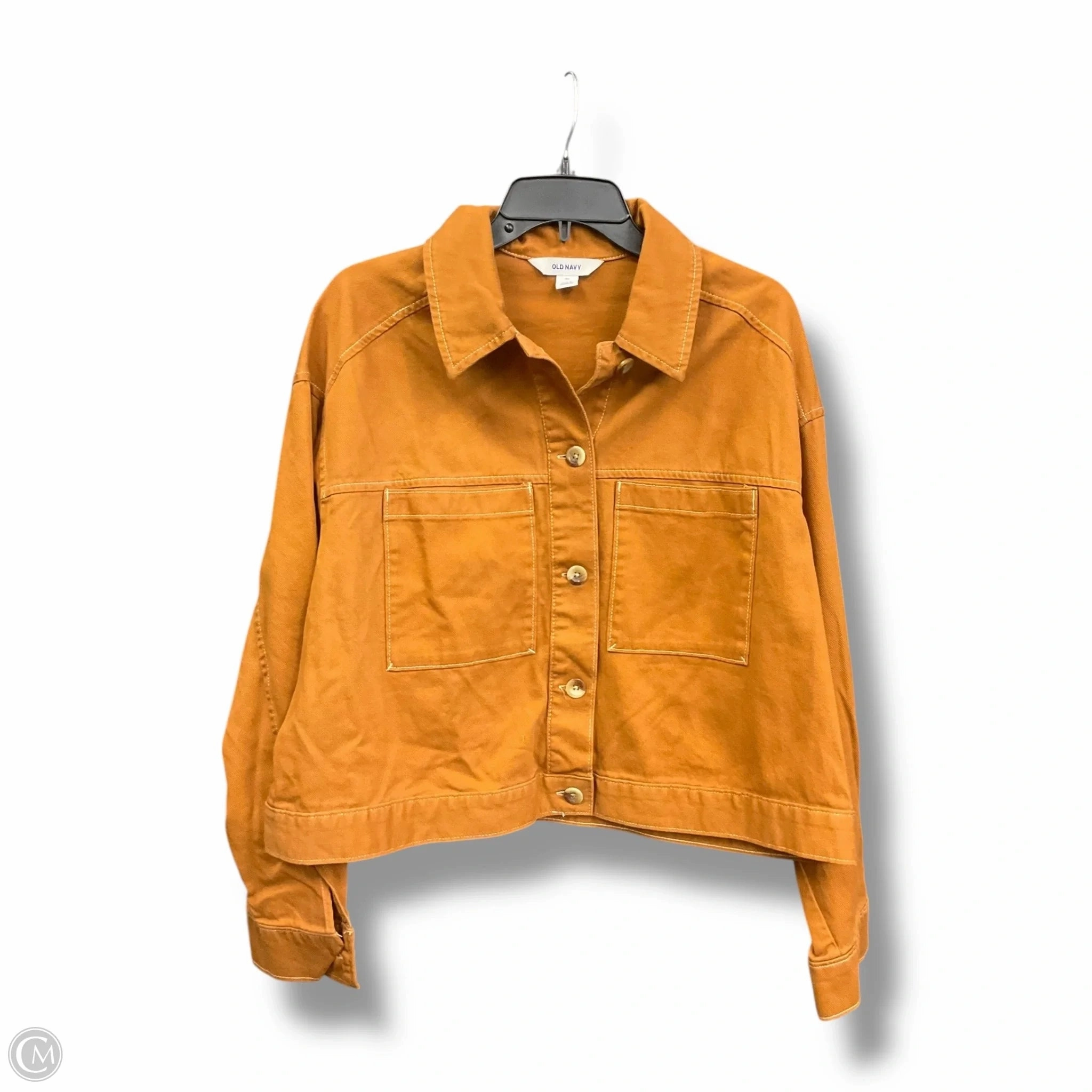 Jacket Denim By Old Navy In Orange Denim, Size: Xl Top Guard