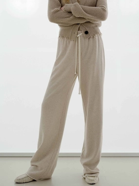 Cotton Drawstring Detail Trousers Move Friendly QuickReleaseFastenings
