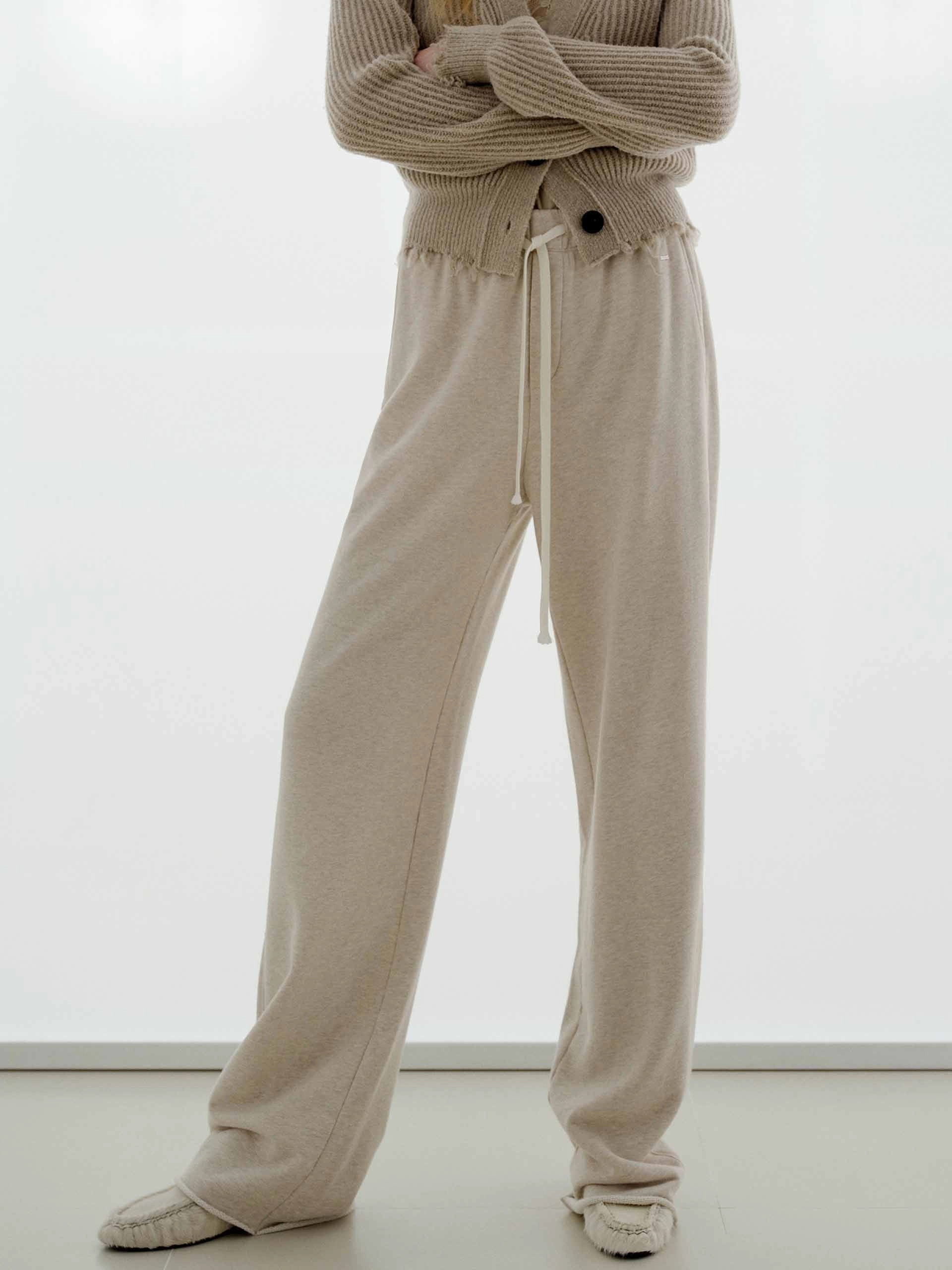 Cotton Drawstring Detail Trousers Move Friendly QuickReleaseFastenings