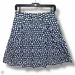 Lenna Skirt Designer By Lilly Pulitzer In Citrus Lemon Squirt Navy Blue, Size: 2 Polka Dot Travel Ready
