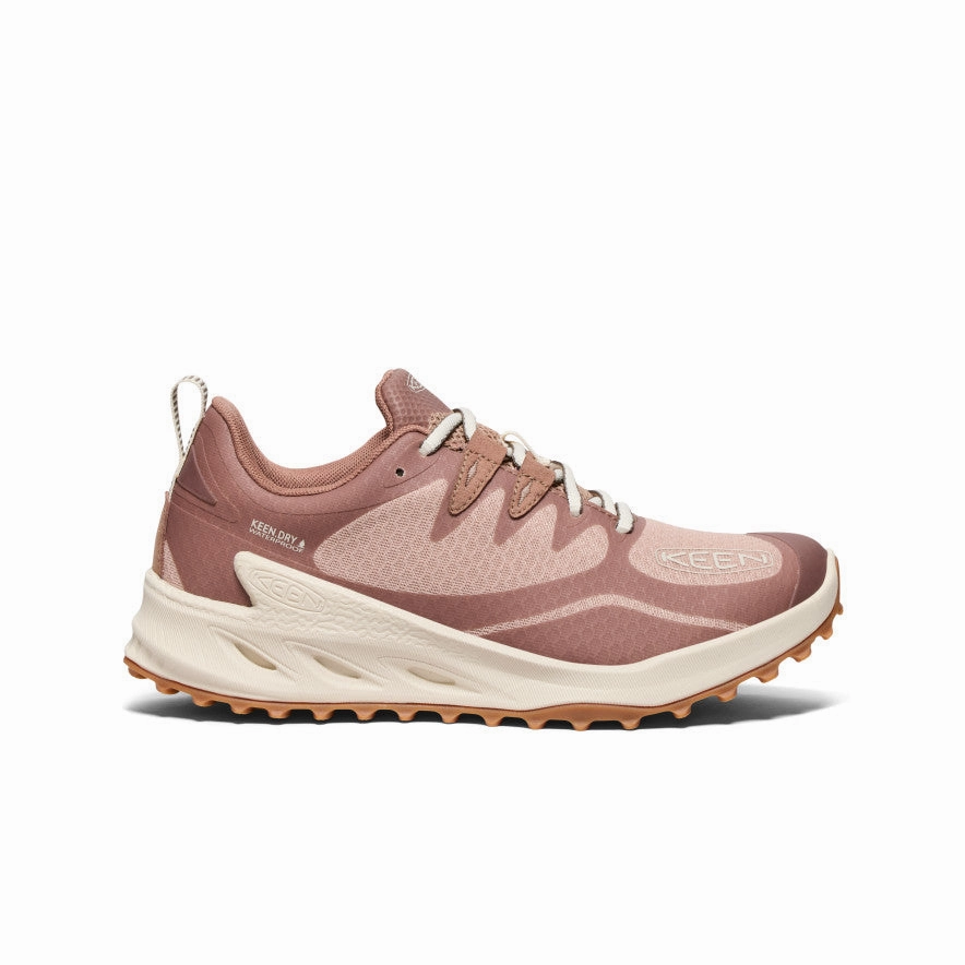 Women's Zionic Waterproof Hiking Shoe  |  Warm Taupe/Raw Umber Layered Cushion