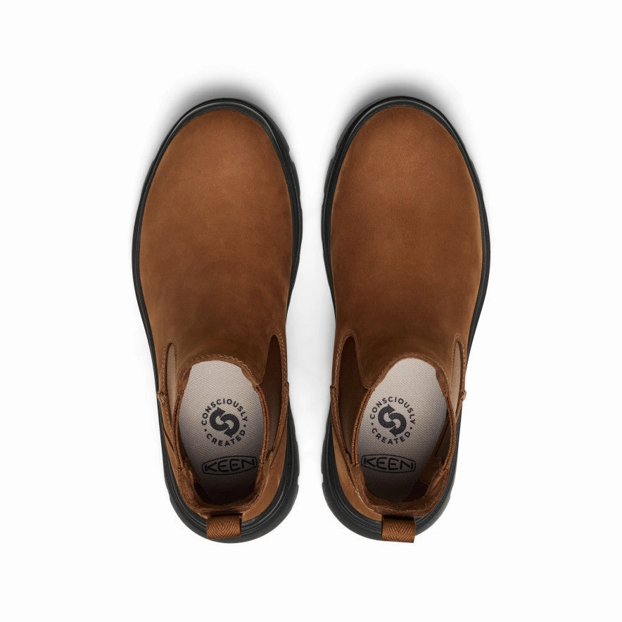 Mud Resistant Hiking Trails Women's Kosa Chelsea Boot  |  Bison/Black
