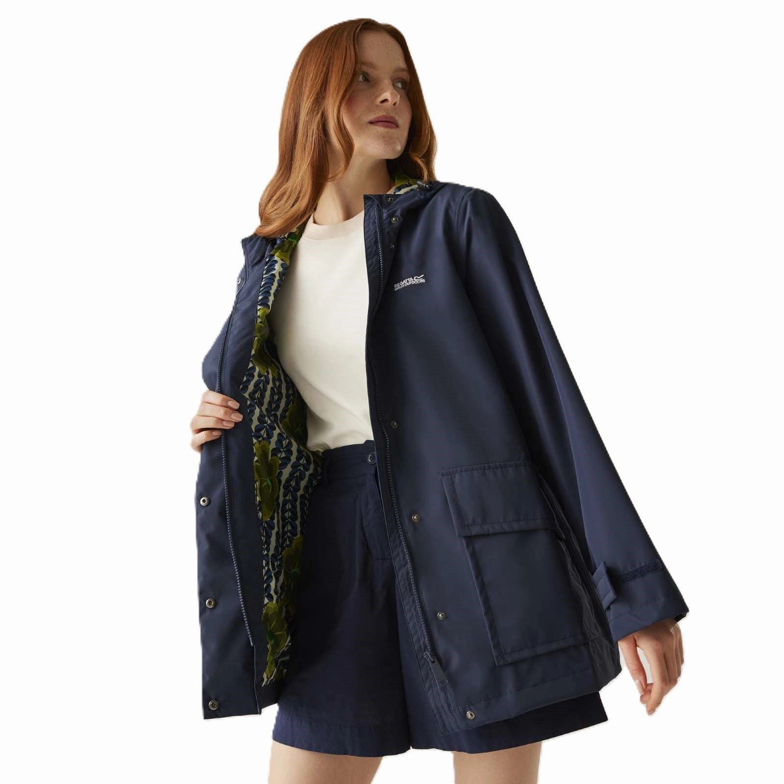 DoubleLayeredHem Regatta Womens Orla Kiely Swing III Waterproof Jacket