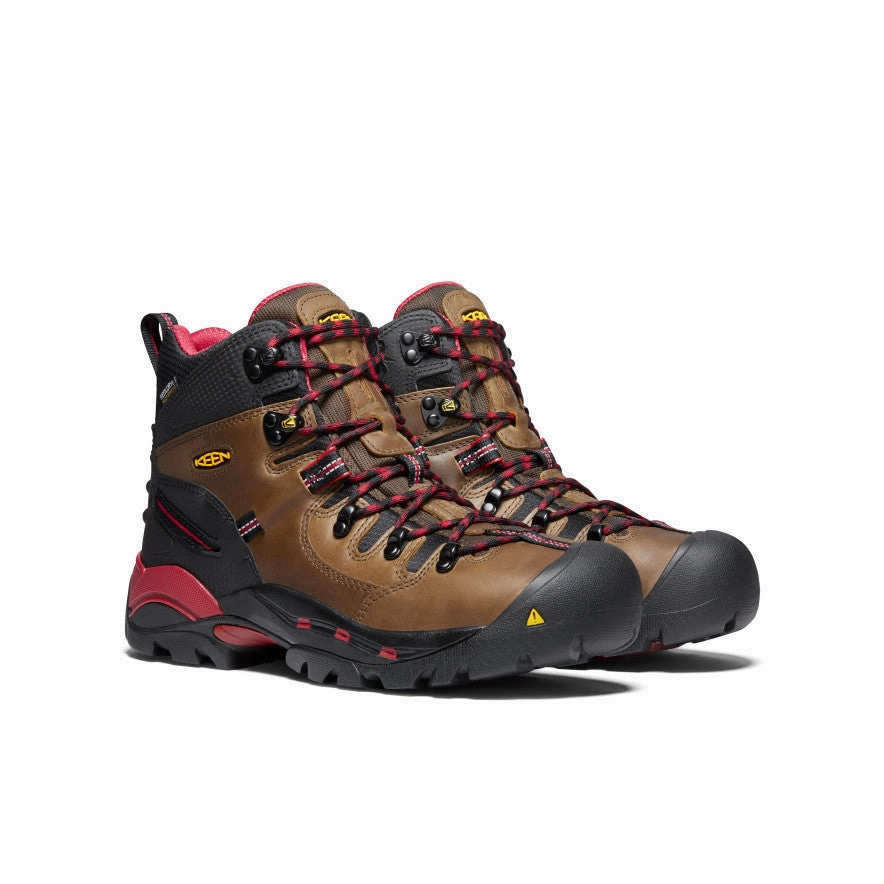 Men's Pittsburgh 6" Waterproof Boot (Steel Toe)  |  Bison Eco Material Mountain Hike Shock Absorbing Winter Walker