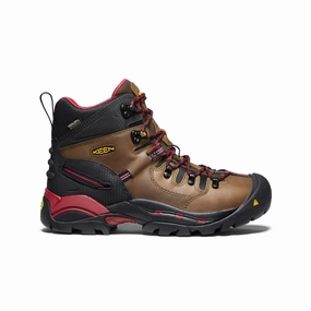 Noise Reducing Sole Urban Ready Men's Pittsburgh 6" Waterproof Boot (Steel Toe)  |  Bison